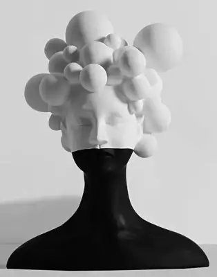 Semi human statue preview