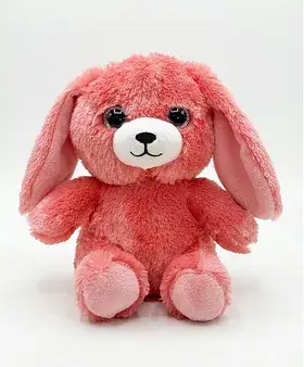 Soft pink rabbit toy preview